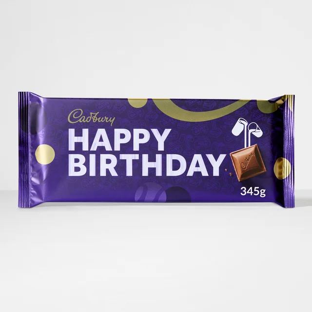 Cadbury "Happy Birthday" Dairy Milk Bar 345g
